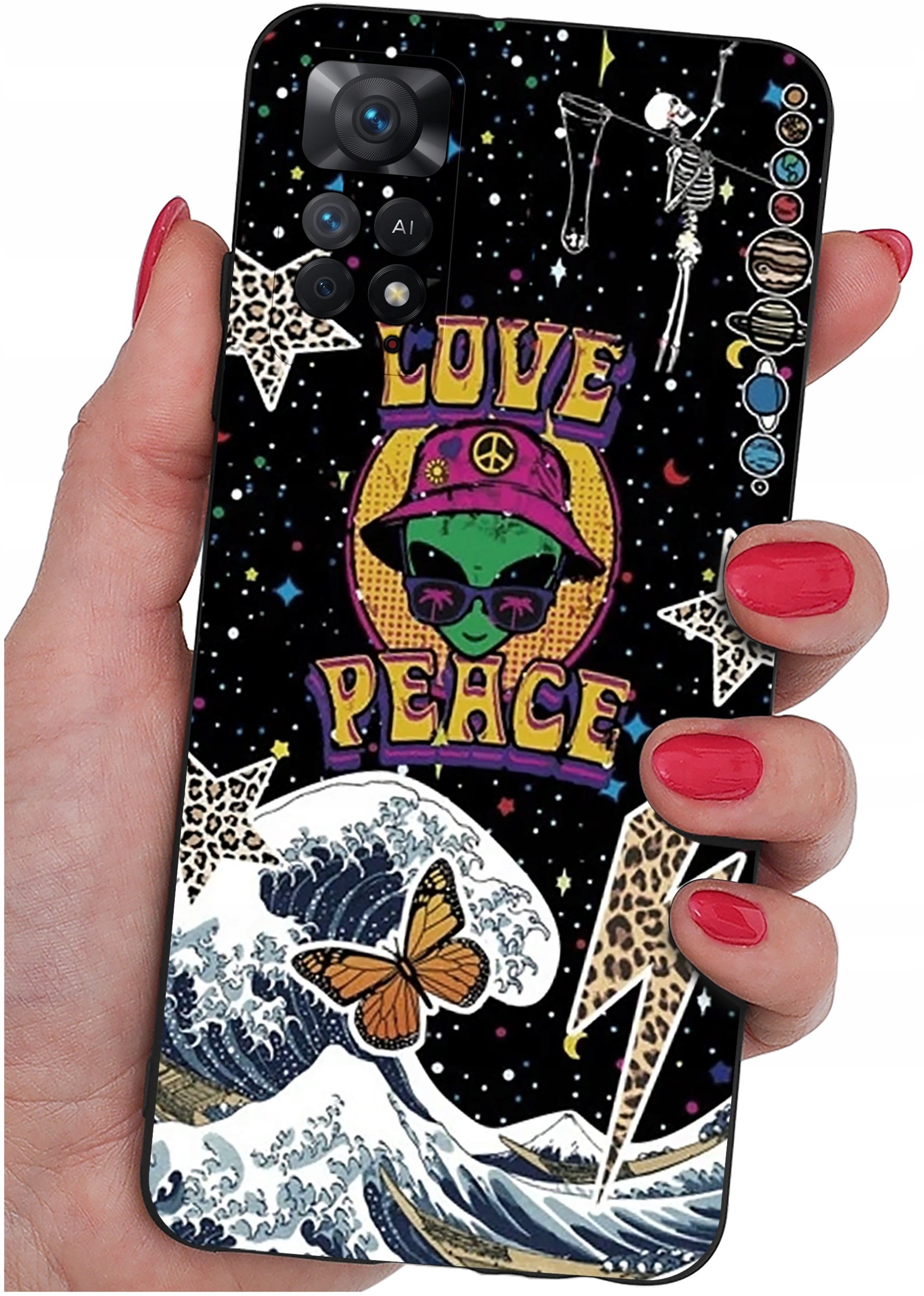 ETUI do Xiaomi Redmi Note 11 Pro | WZORY | SILIKONOWE MATT CASE + SZKŁO 9H