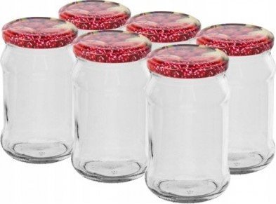 Browin Słoik szklany na przetwory z zakrętką 300ml 6szt
