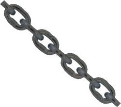 UN ŁAŃCUCH TECHNICZNY DŁUGI NIEKALIBROWANY DIN 763 14MM