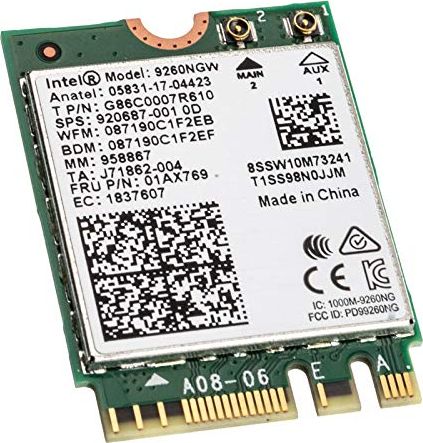 Karta sieciowa Intel AC 9260 (9260.NGWG.NV)