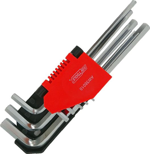 AWTools klucze imbusowe 1,5-10mm, 9 sztuk (AW35010)