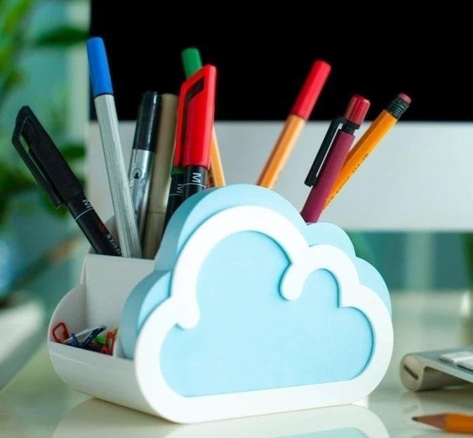 Thinking Gifts Cloud Notes Organizer na biurko z notesem Chmurka