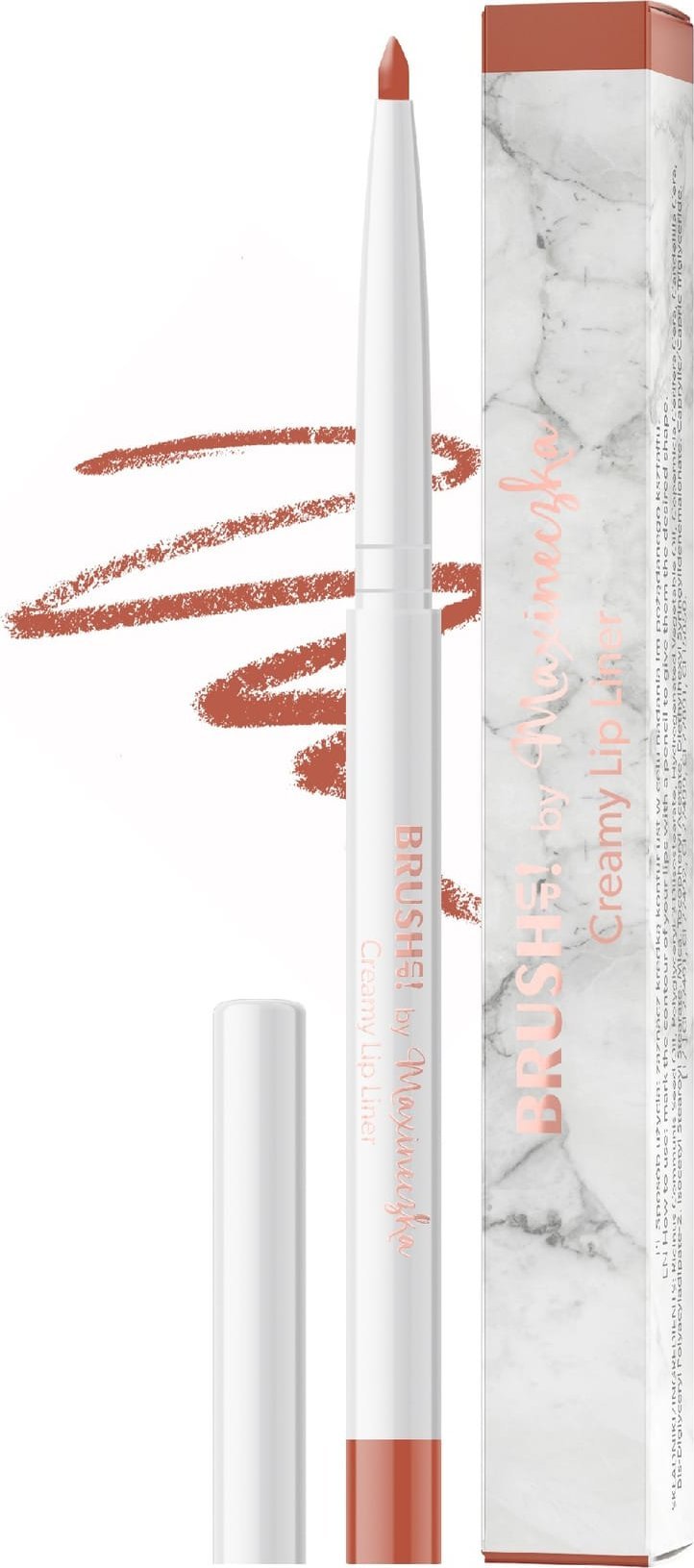 CLARESA Brush Up! by Maxineczka Kremowa konturówka do ust 04 Warm Nude 0,4 g