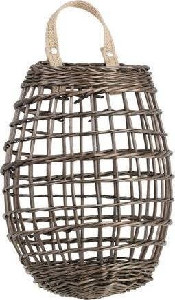 WickerPL AŻUROWY KOSZ WISZĄCY Z WIKLINY 24 H41/51CM