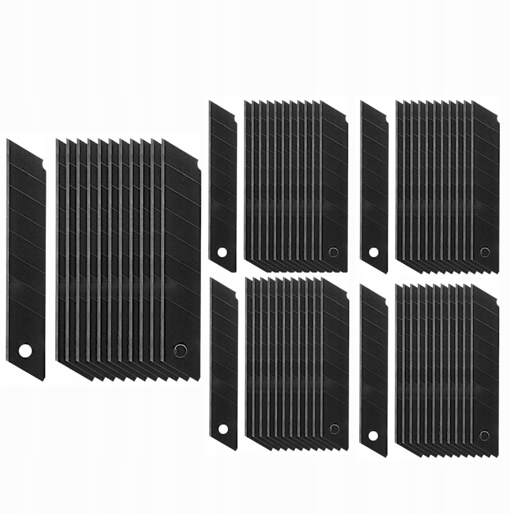 OSTRZA ŁAMANE DO NOŻA NOŻYKA CZARNE KANZA