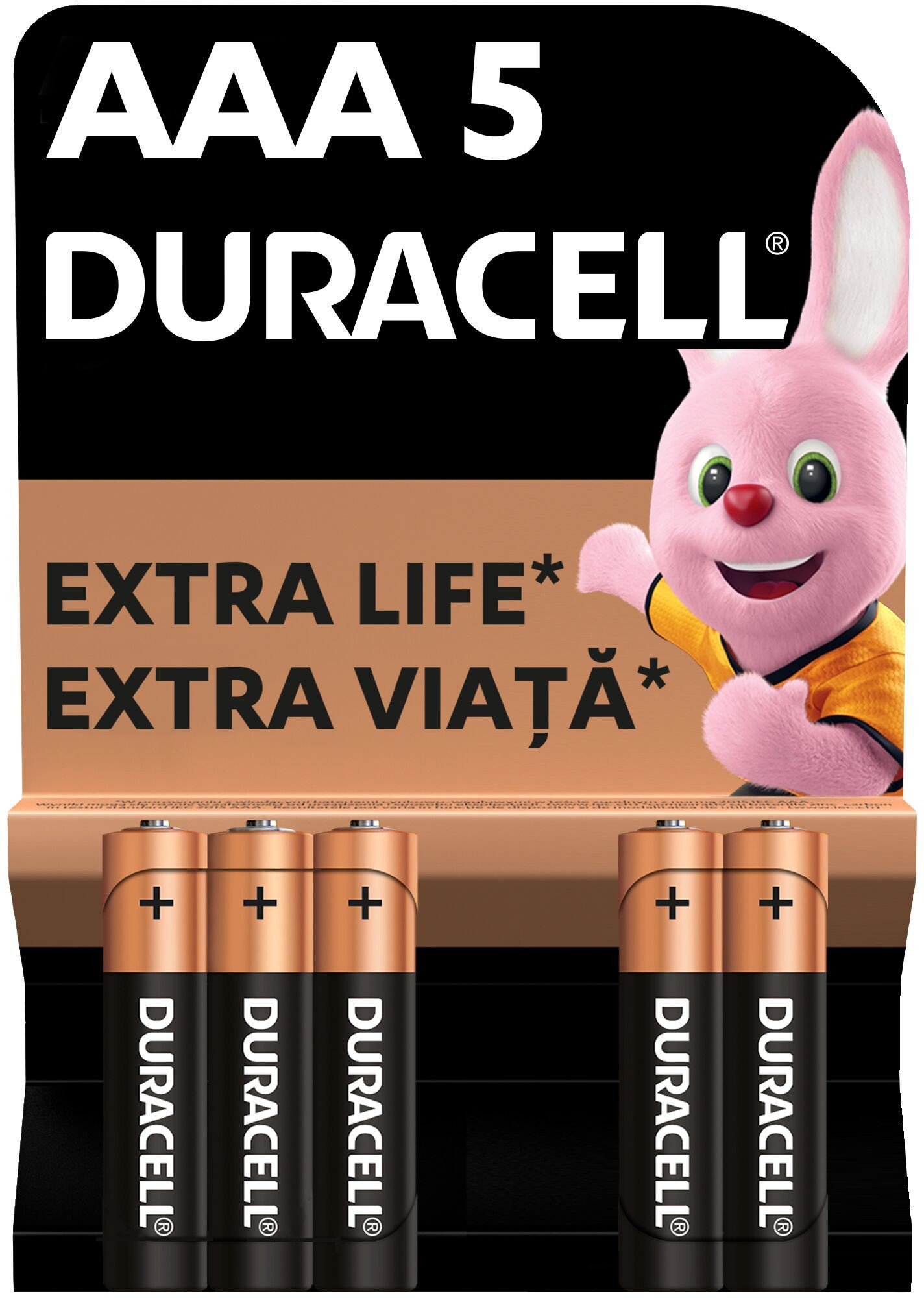 BATTERIES DURACELL AAA 5 PCE