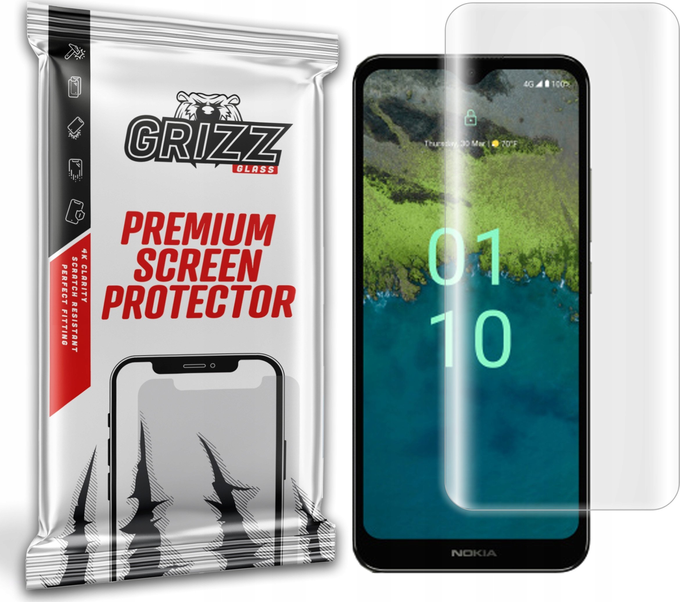 GrizzGlass Folia hydrożelowa GrizzGlass Hydrofilm do Nokia C110