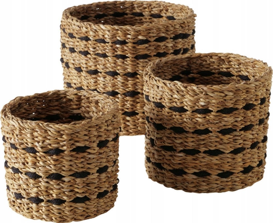 Boltze Zestaw koszy jutowych BOKAR, 3 szt.