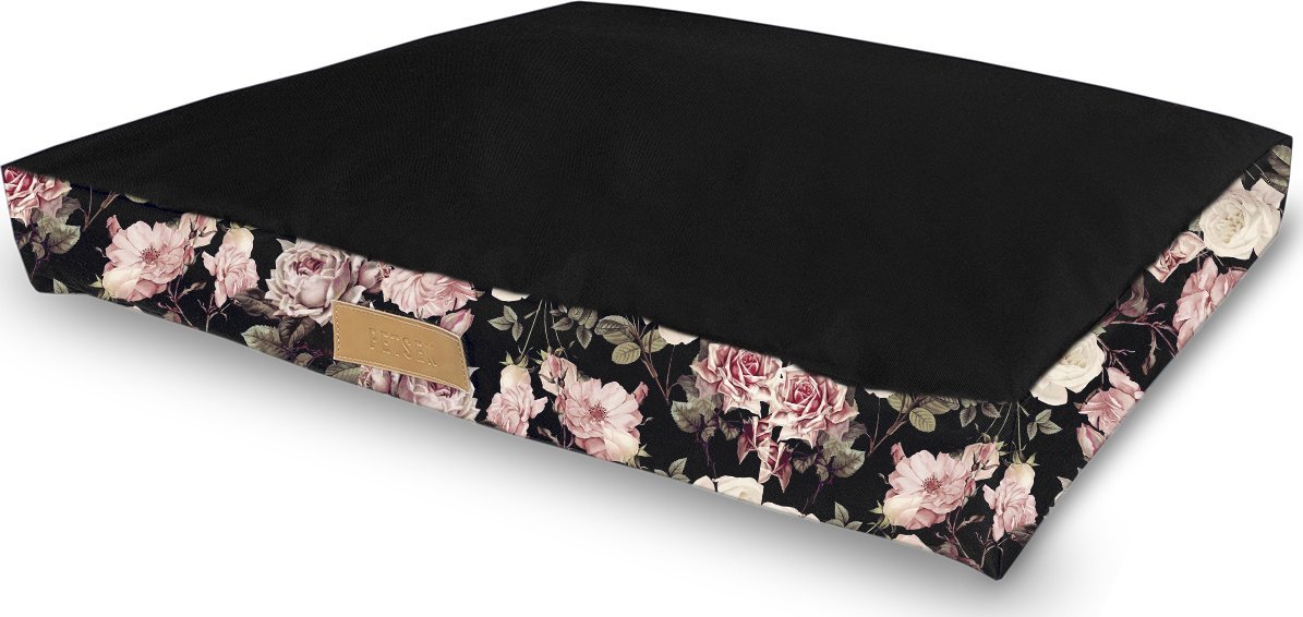 Dogeste Materac dla psa Dogeste XXL czarny + róże