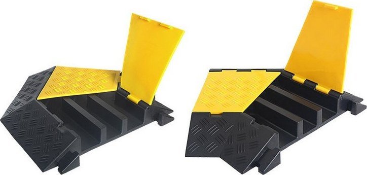 VB Próg kablowy, narożnikowy z trzema kanałami (wym. 500x385x70 mm)