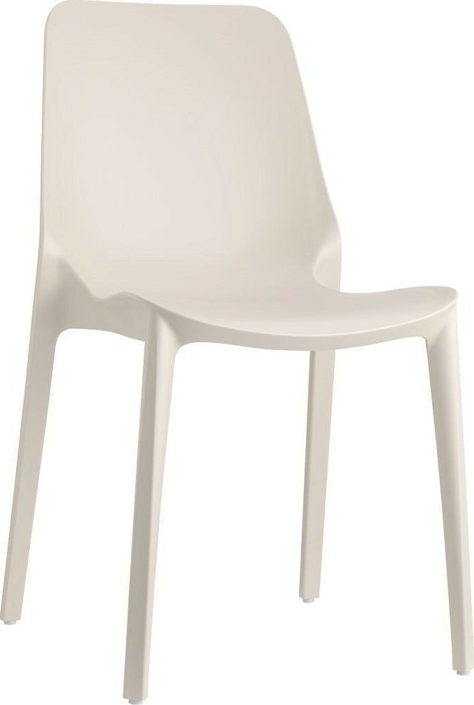 SCAB Design Krzesło Ginevra białe z tworzywa
