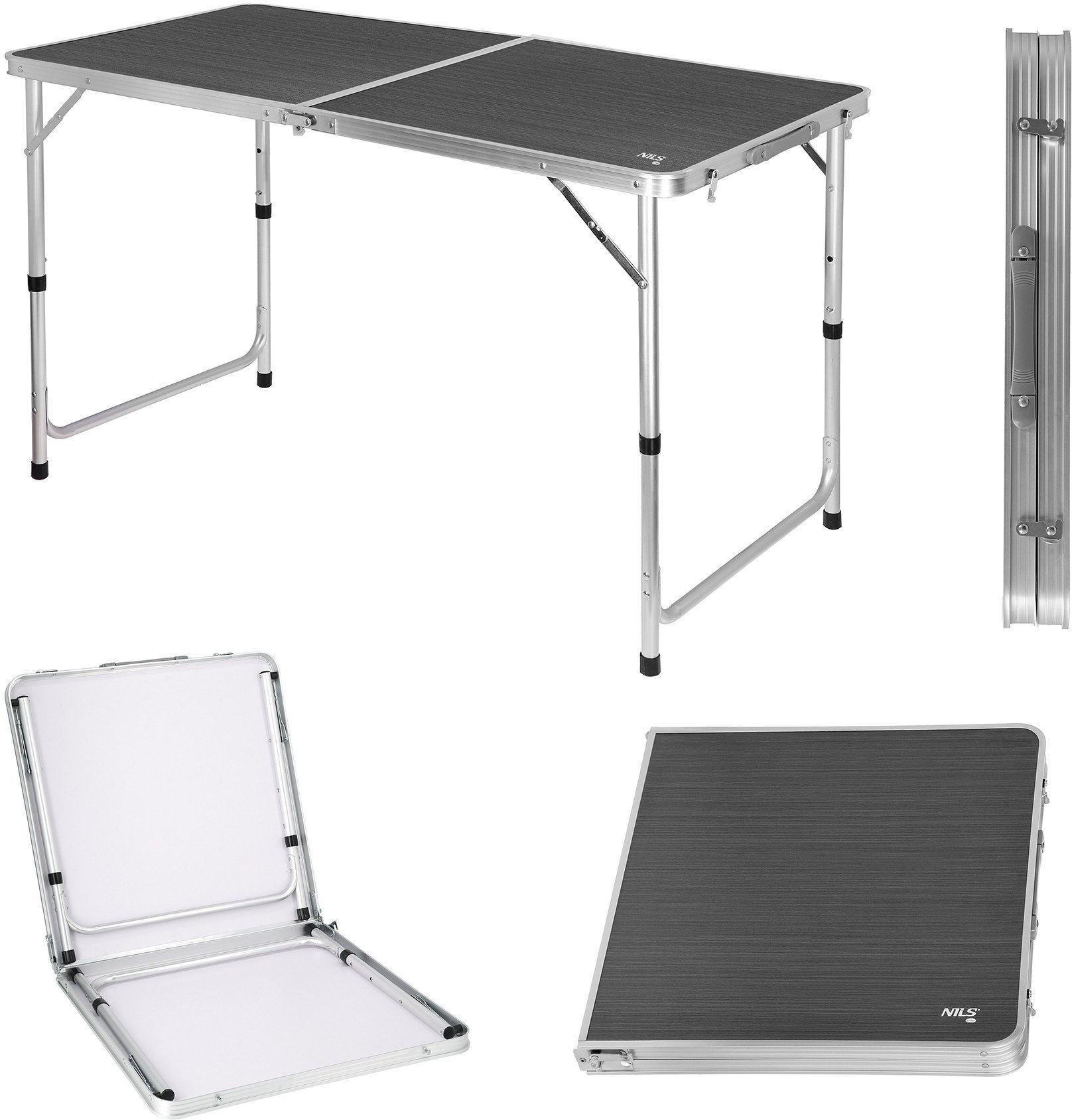 NC1605 CIEMNOSZARY STÓŁ KEMPINGOWY NILS CAMP