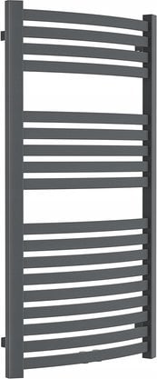 Towel dryer INVENA, 1000 x 540 mm, steel, graphite color.