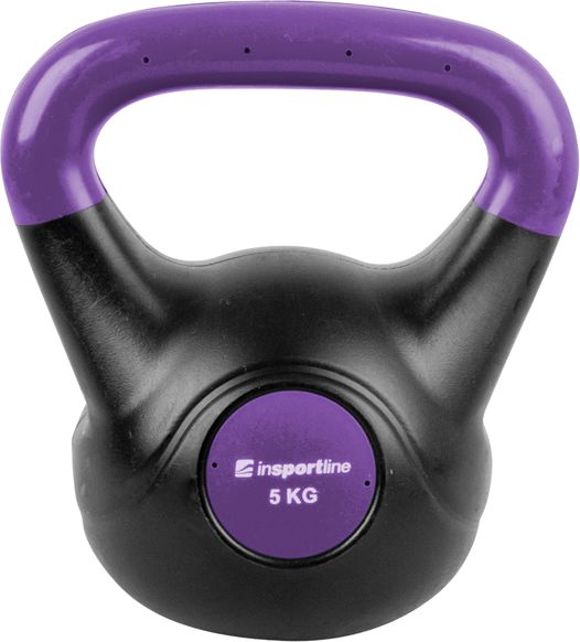 Kettlebell inSPORTline Dark bitumiczny 5 kg