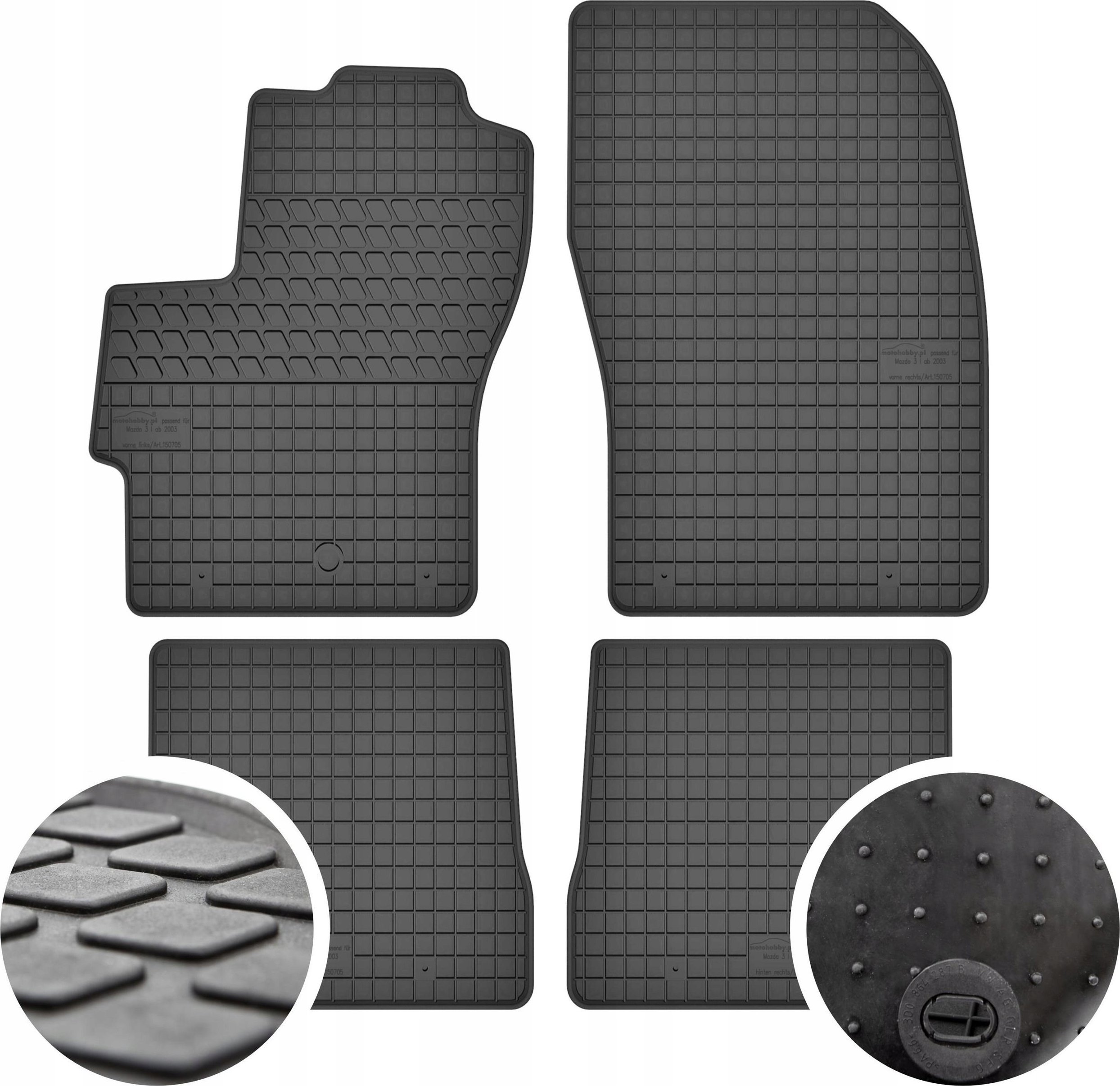 GeyerHosaja Dywaniki gumowe do Mazda 3 I (2003-2009)
