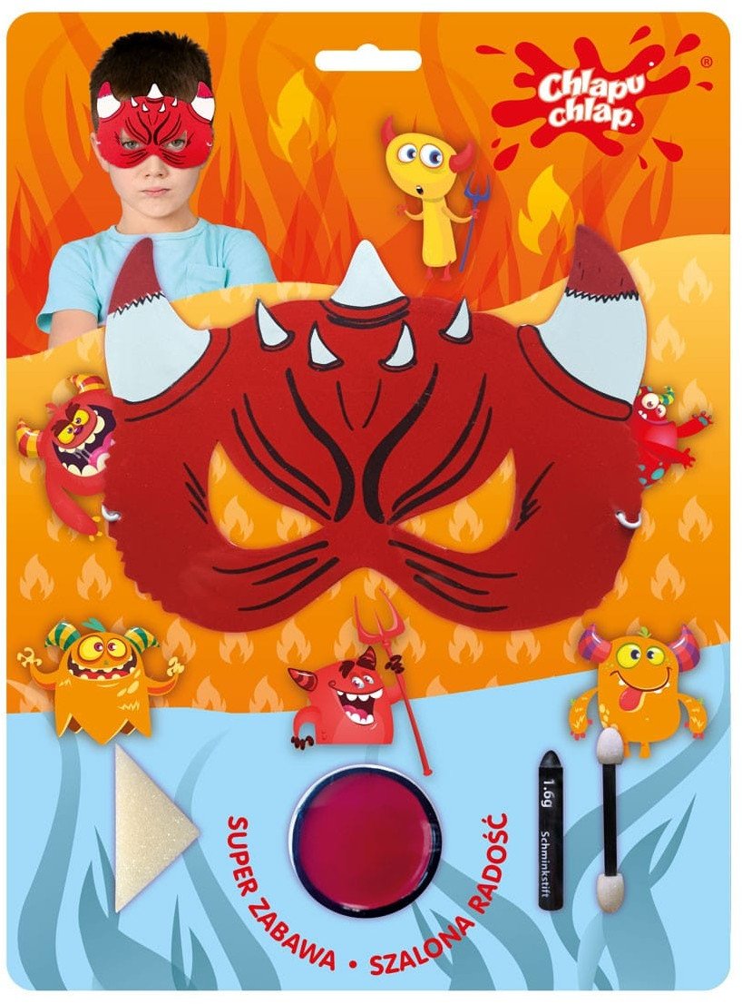 CHLAPU ZESTAW do kreatywnej zabawy MASKA DIABEŁ