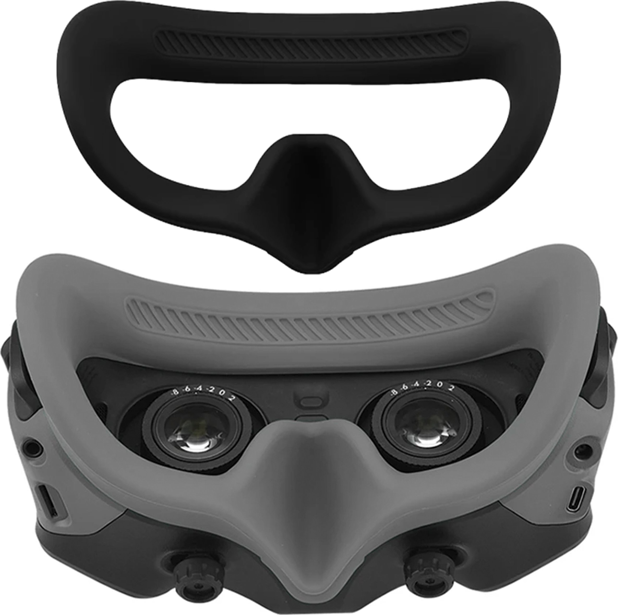 BRDRC OSŁONA GUMOWA NA OCZY DO OKULARÓW DRONA DJI AVATA GOGGLES GOGLE 2 FPV - BLACK