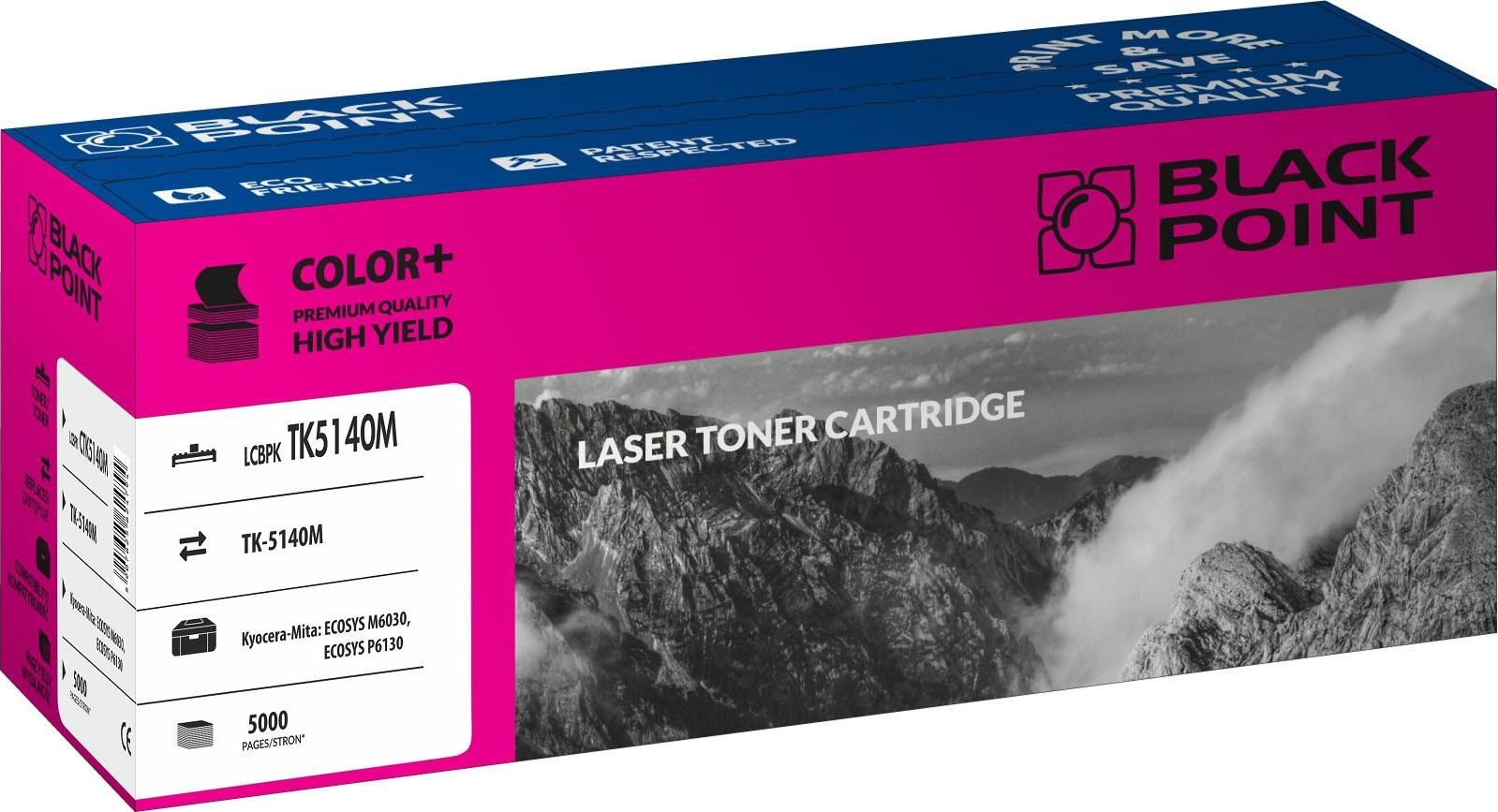 Toner Black Point LCBPKTK5140M Magenta Zamiennik TK-5140 (BLKYOTK5140MBW)