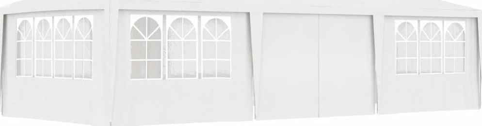 vidaXL Namiot imprezowy ze ściankami, 4x9 m, biały, 90 g/m