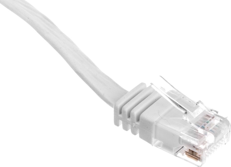 Goobay Patchk. Cat5e U/UTP flach wh 3,00m - 93360