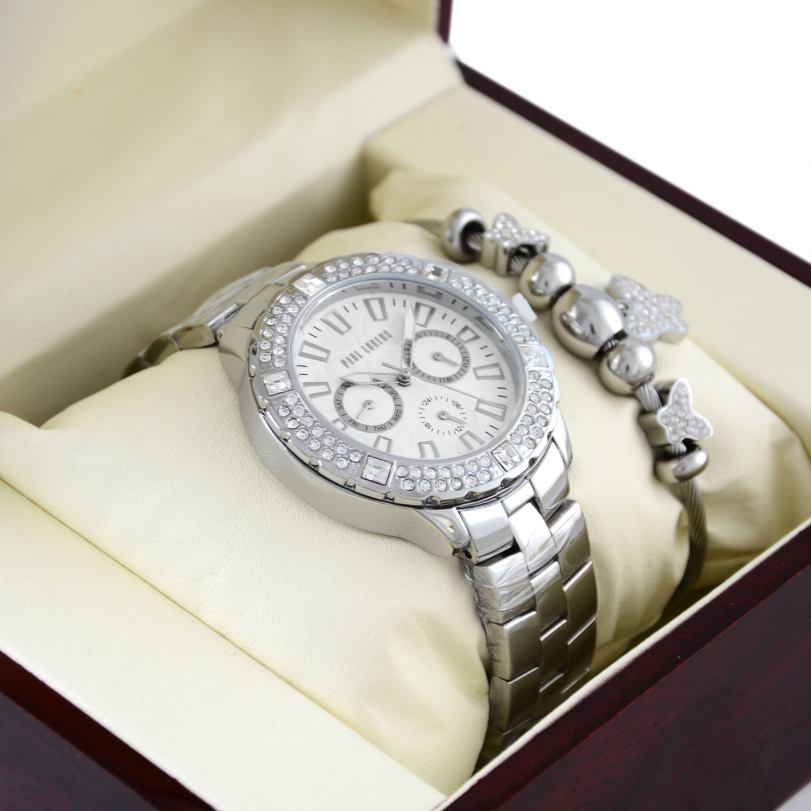 Zegarek Paul Lorens Zestaw prezentowy damski zegarek NAOMI + bransoletka Pacific