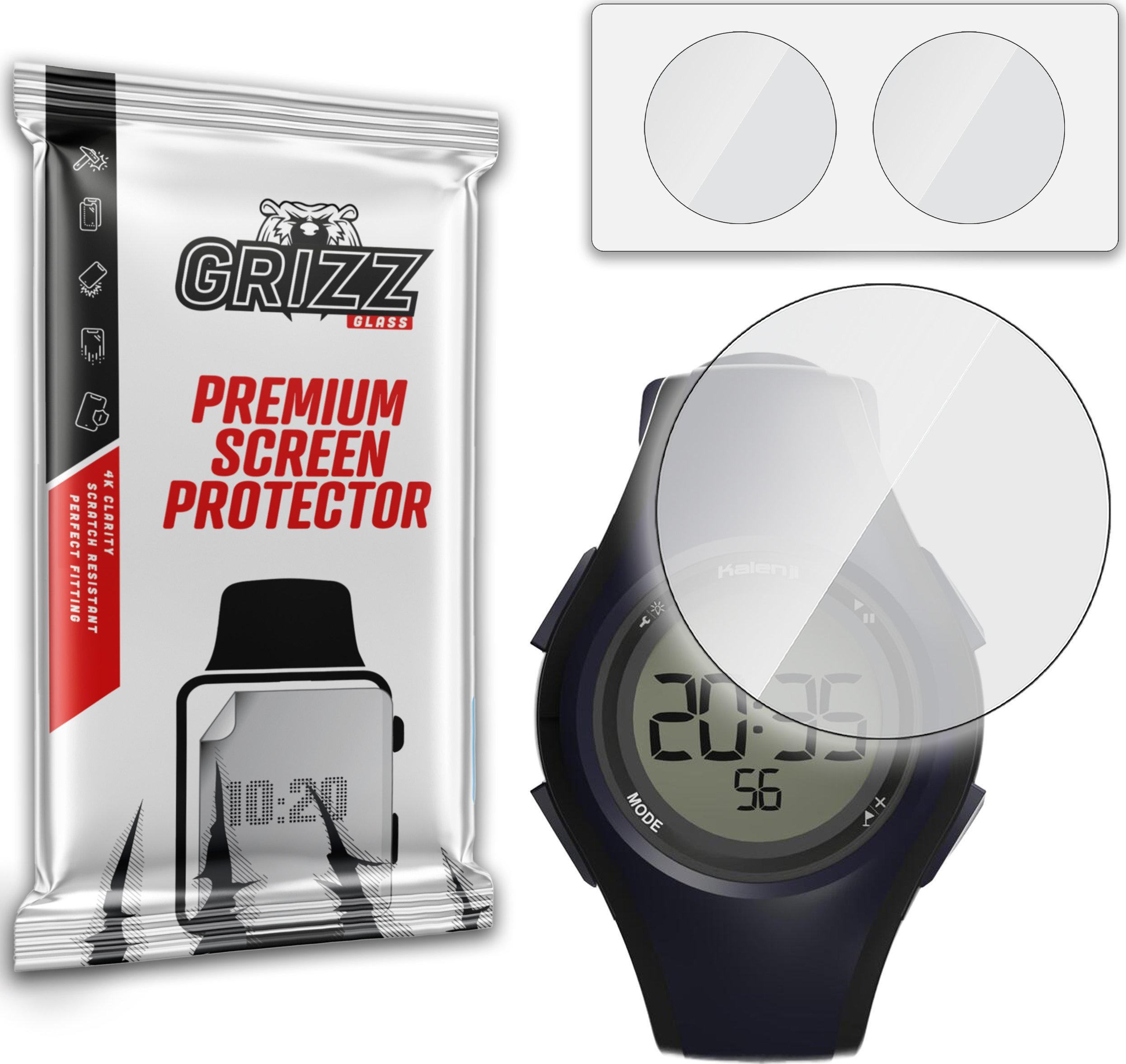 GrizzGlass Szkło hybrydowe GrizzGlass HybridGlass Kalenji W200