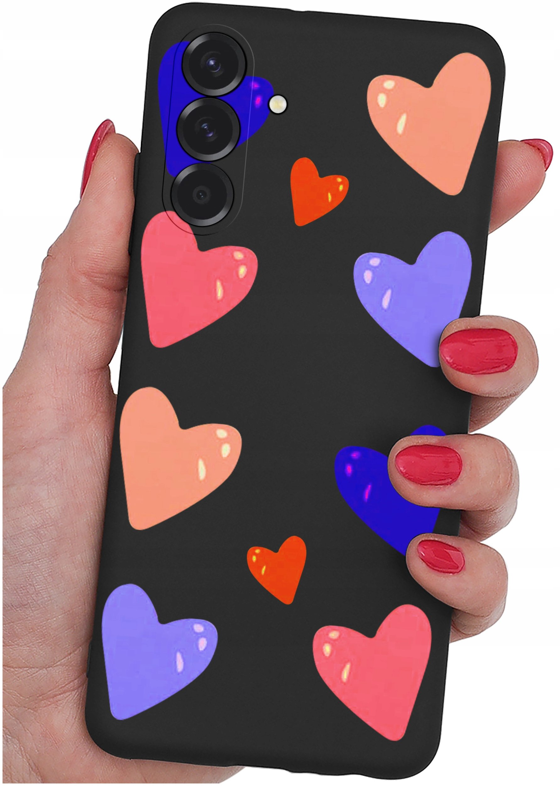 ETUI do Samsung A26 5G | WZORY | SILIKONOWE MATT CASE + SZKŁO 9H