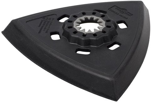 Wolfcraft Trójkątny dysk szlifierski (z sytemem mocowania na rzep), SL Wolfcraft, wymiar boku: 95mm. Idealny do pracy w narożnikach- Starlock