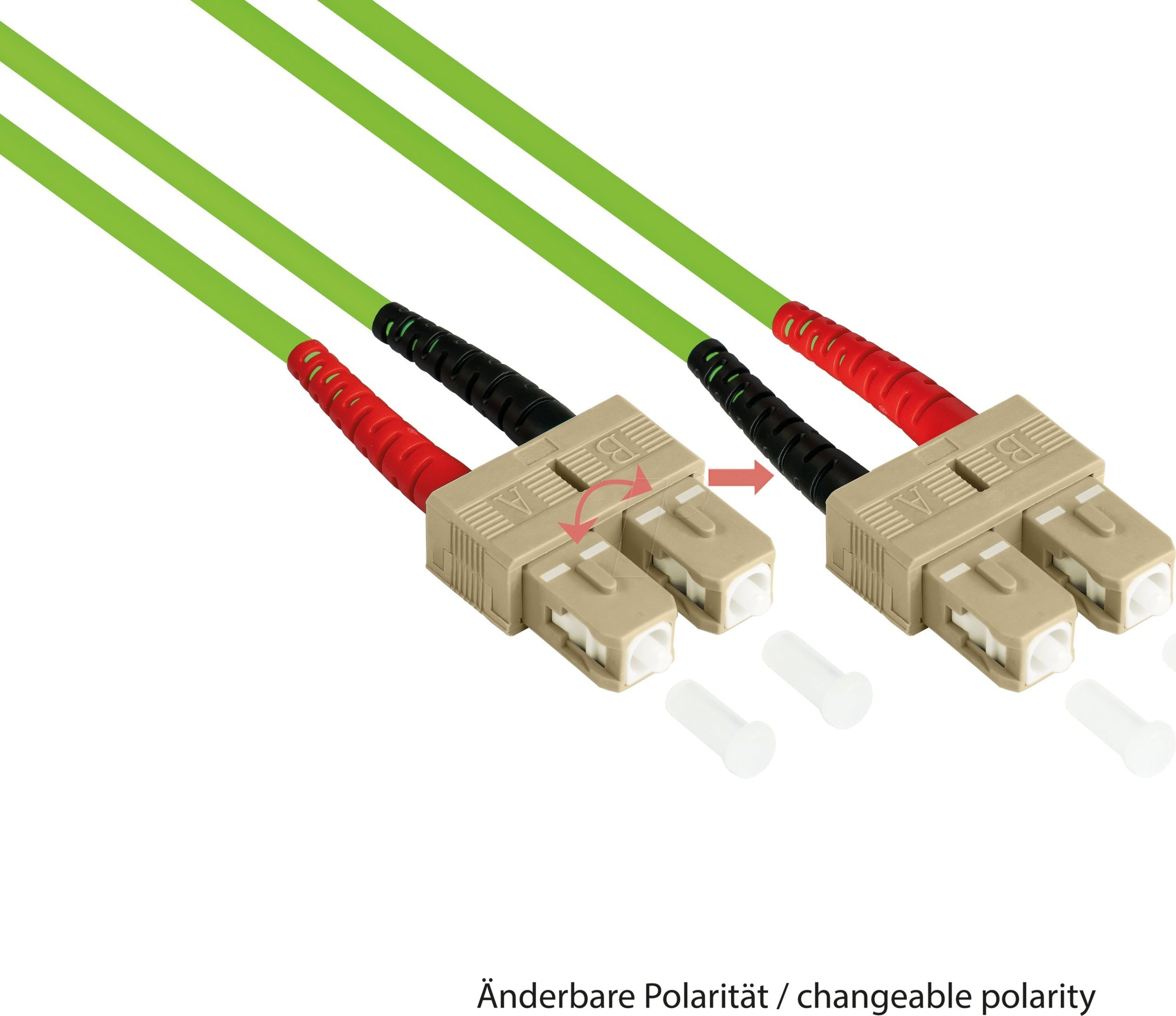 Alcasa Alcasa LW-802SC5 kabel InfiniBand / światłowodowy 2 m SC Zielony
