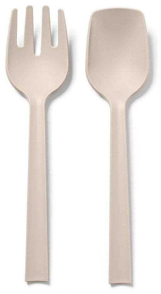 POSATE Zestaw sztućców serwisowych szaro-beżowy