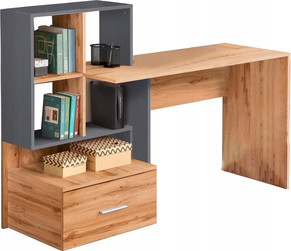 Biurko Halmar GROSSO BIURKO DĄB WOTAN / ANTRACYT (1P=1SZT)