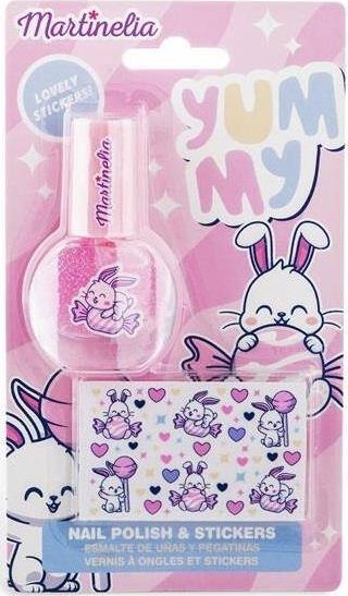 Martinelia Yummy zestaw lakier do paznokci + naklejki do paznokci