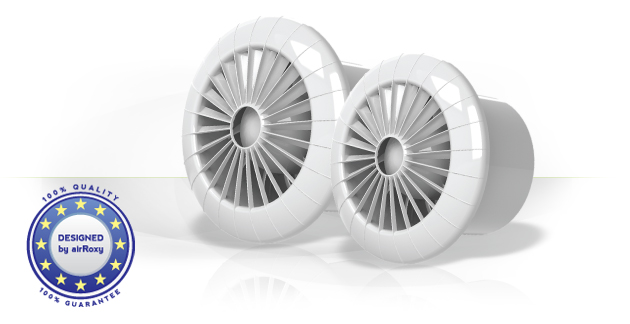 airRoxy Wentylator sufitowy 100mm 15W /łożyska kulkowe/ aRid 100 BB