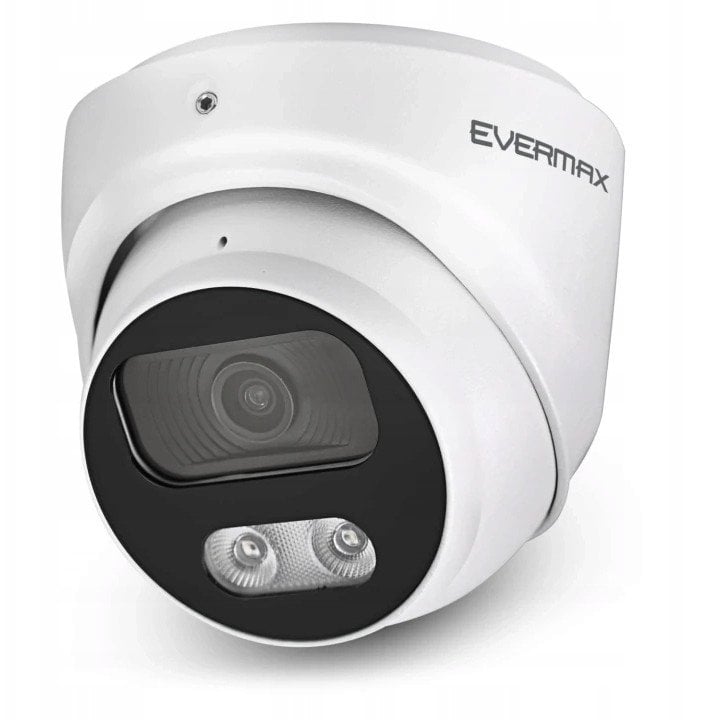 EVERMAX EVX-IP8D01-IRW-Ai-W Kamera IP kopułkowa biała 8Mpx 2.8mm IR 40m AI IP67 mikrofon