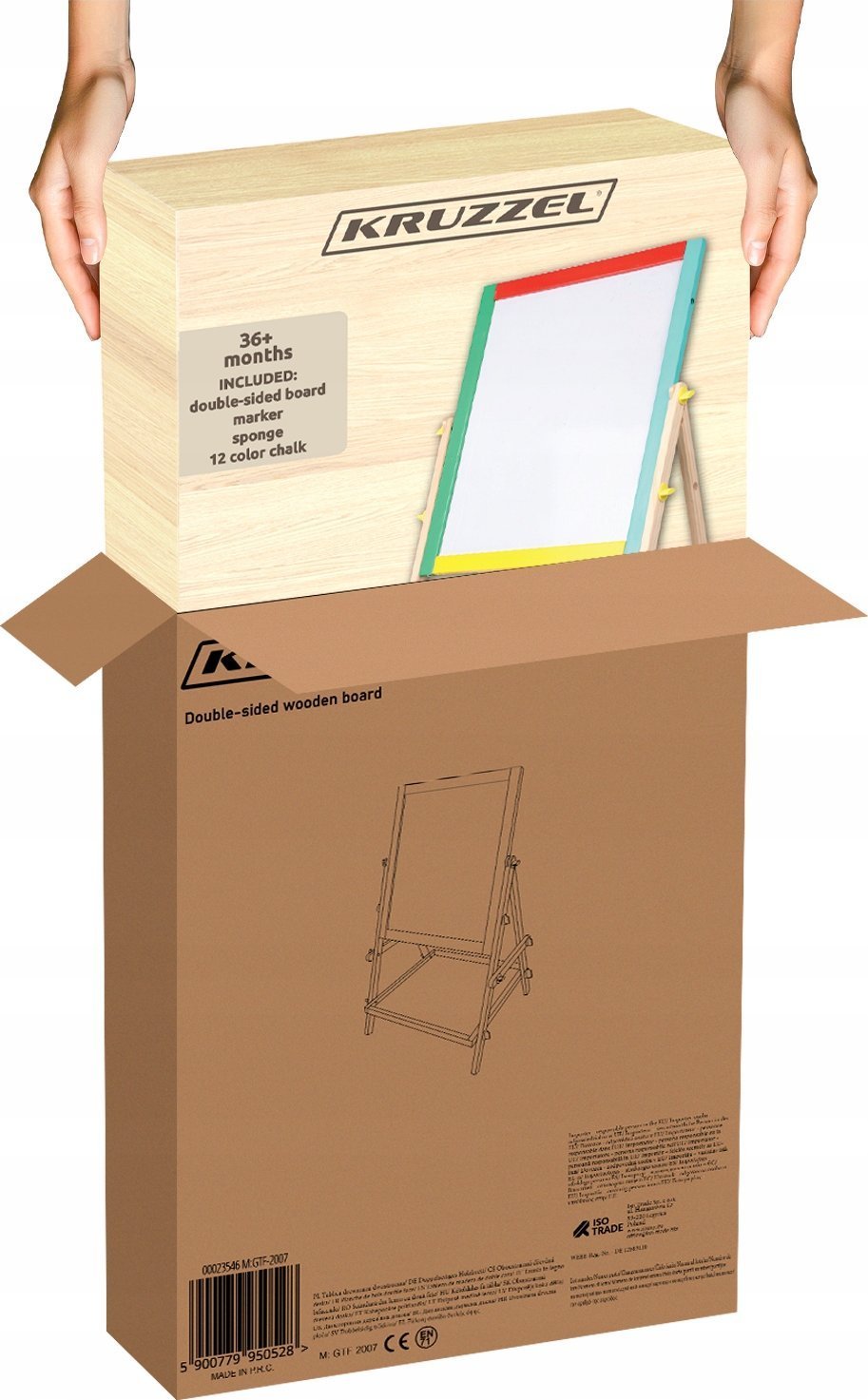 Tablica drewniana dwustronna Kruzzel 23546