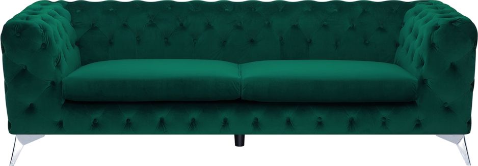 Beliani Sofa 3-osobowa welurowa szmaragdowa SOTRA