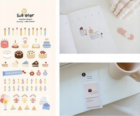 Centrum Naklejki ozdobne Tort