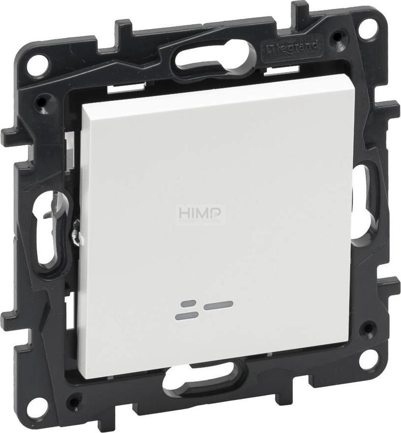 Legrand Niloe Step - łącznik schodowy podświetlany 10 AX - kolor biały 863116