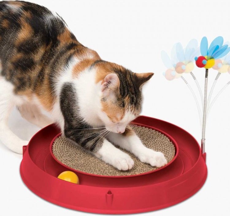 Catit Tor Catit Play'n Scratch z drapakiem, 4 x 36 x 39,5 cm, czerwony