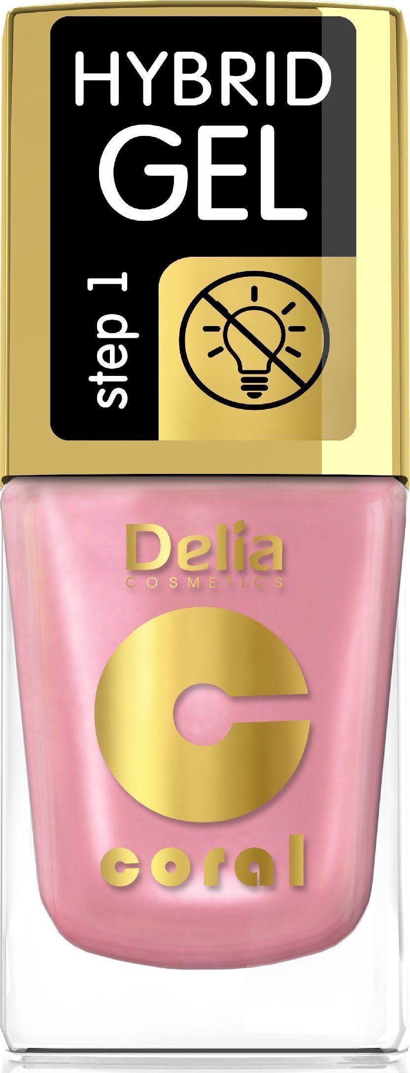 Delia Delia Cosmetics Coral Hybrid Gel Emalia do paznokci nr 68 11ml