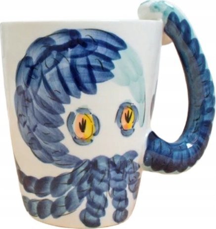 Kubek Ceramiczny Do Kawy Herbaty 3D Prezent Zwierzaki Octopus Ośmiornica