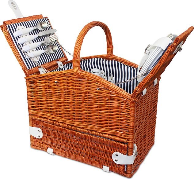 Kosz piknikowy nadmorskie piknikowanie, niebieski KNP