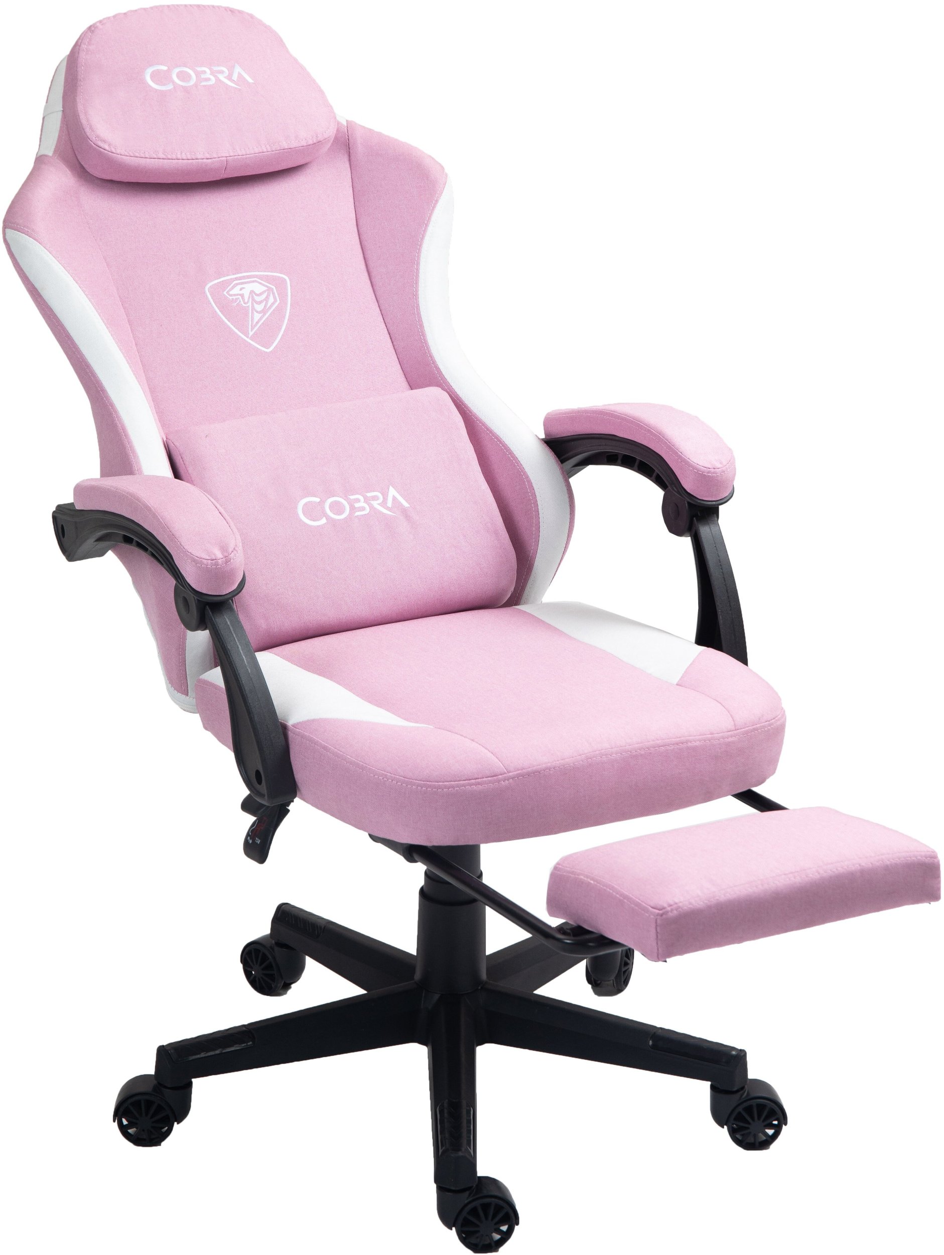 Cobra FOTEL GAMINGOWY PLAYER 5.0 CRF54PK PINK Z PODNÓŻKIEM