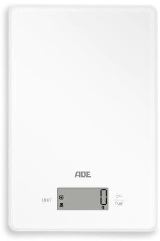 Waga kuchenna, do 5 kg, 15 x 23 cm, biała / ADE