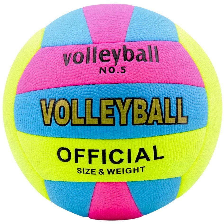 Piłka Do Siatkówki Rozmiar 5 Średnica 20cm Kolorowa EDUKAMP