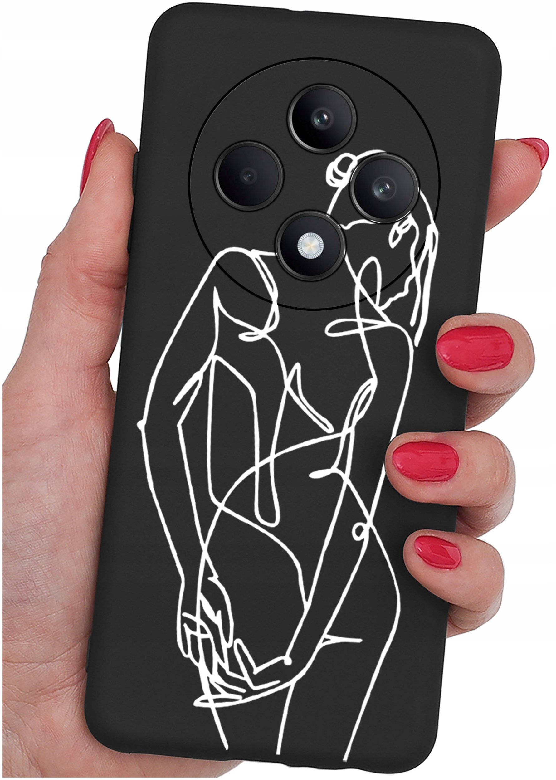 Etui do Oppo Reno 12 F 5G | 12 FS 5G WZORY |SILIKONOWE MATT CASE + SZKŁO 9H