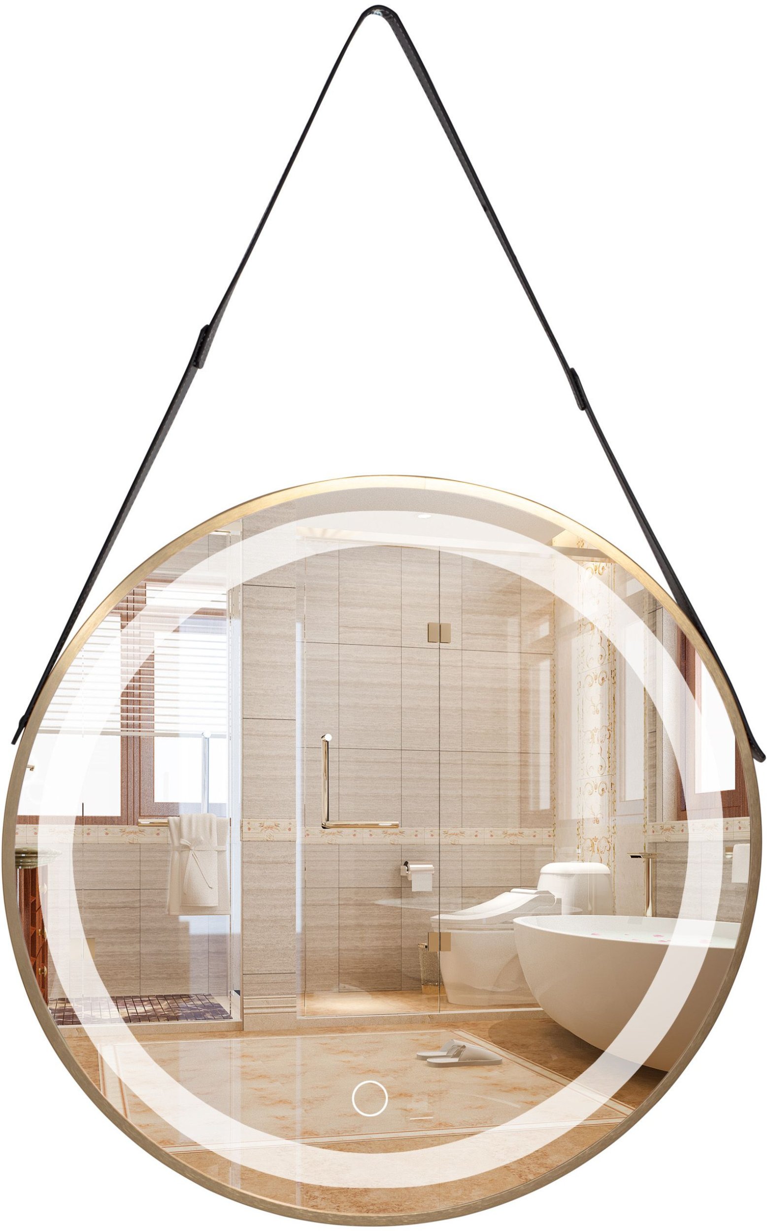 LUSTRO ŚCIENNE LED Z PASKIEM 60cm YH-3339