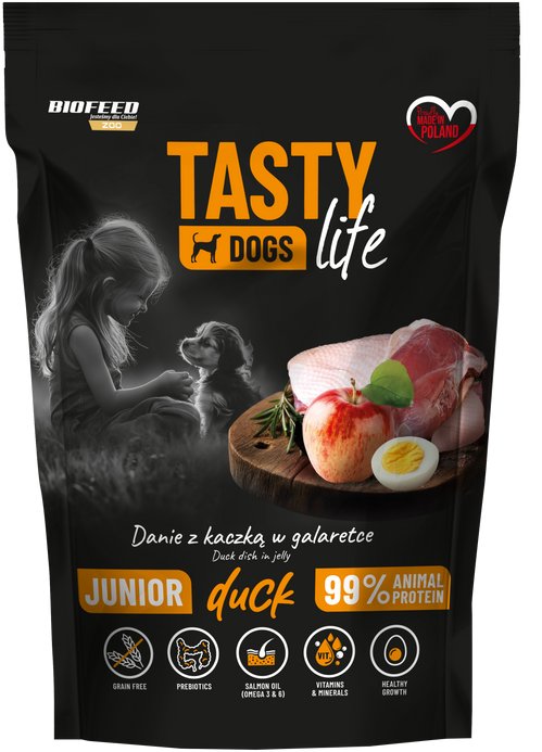 Tasty Dogs Life Posiłek z kaczką w galaretce 150g