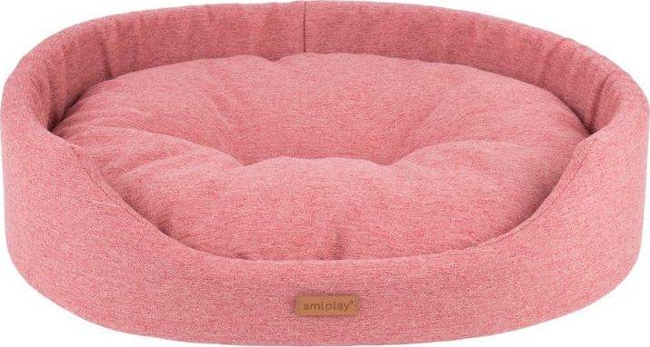 Ami Play AMIPLAY- Legowisko owalne Montana różowe- M