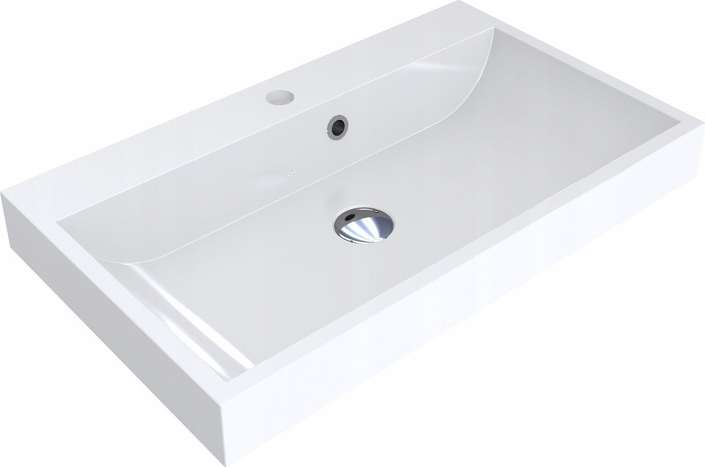Umywalka Miraggio Umywalka nablatowa prostokątna 70 x 42 cm